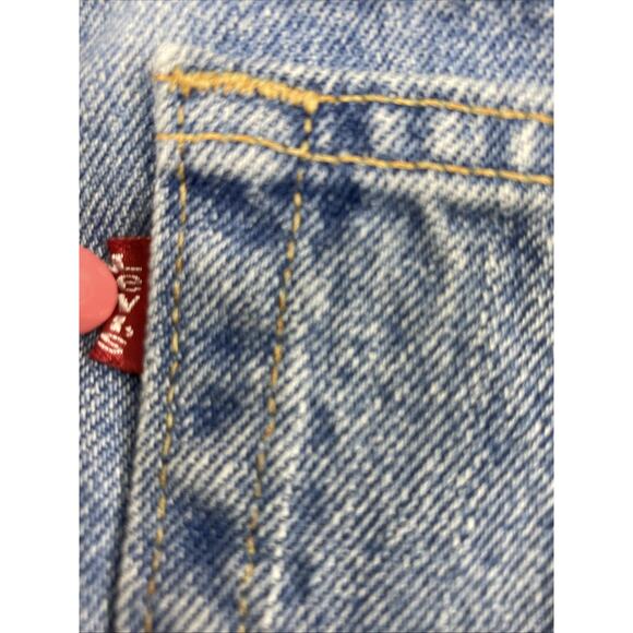 Vtg Levis 550 Jeans Women Plus Size 22 Light Wash Denim Relaxed Fit Tapered Leg - Picture 7 of 13